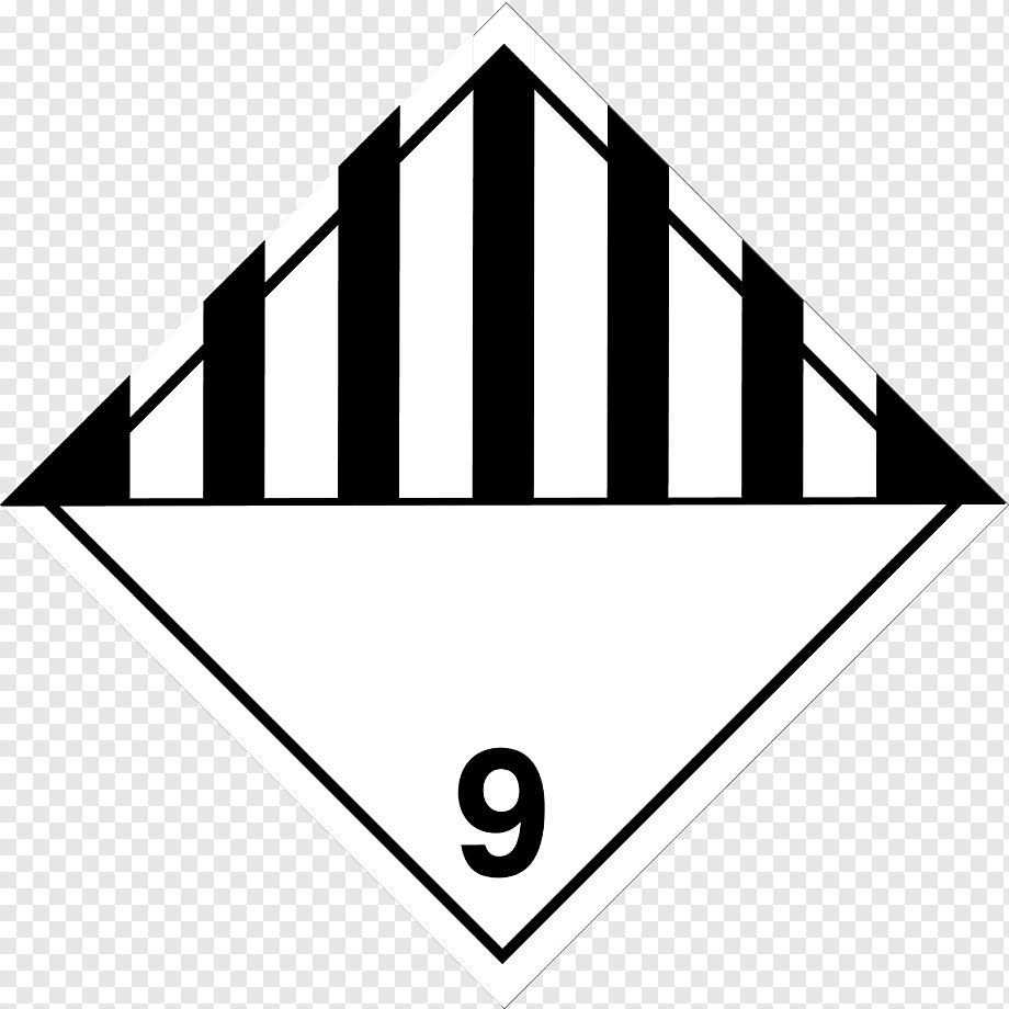 Letrero Rombo Clase 9 27 x 27 cm