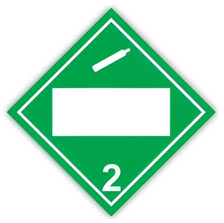 Letrero Rombo Clase 2 27 x 27 cm Verde