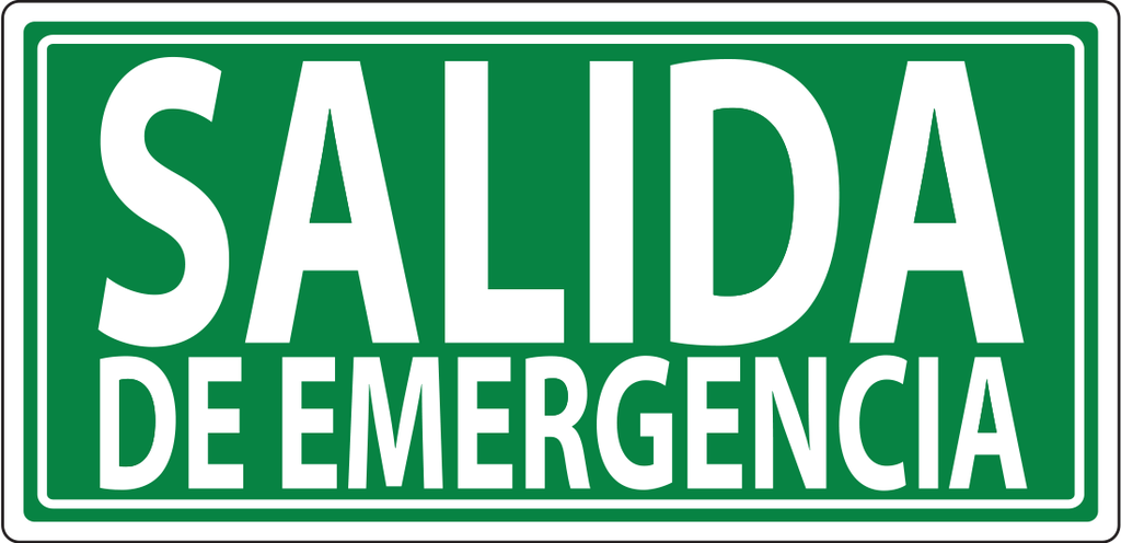 Letrero Salida de Emergencia