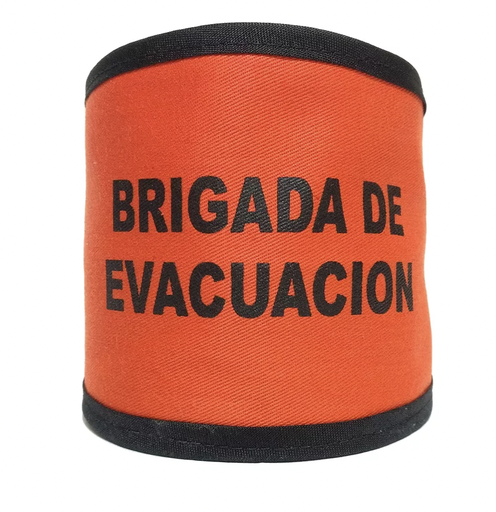 Brazalete Brigada de Evacuacion Naranja