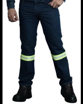 Pantalon Industrial Mezclilla 13.75 oz Reflejante