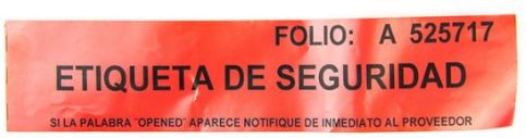 Etiqueta De Seguridad
