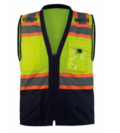 Chaleco brigadista banda bicolor SR1076 (Amarillo)