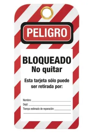 ETIQUETA IDENTIFICACION BLOQUEO (LOTO)
