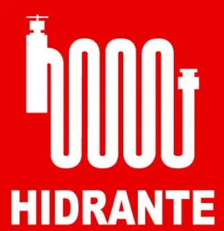 Letrero Hidrante (25 x 20 cm)