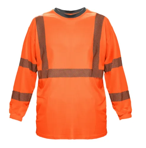 Playera Naranja Reflejante Larga