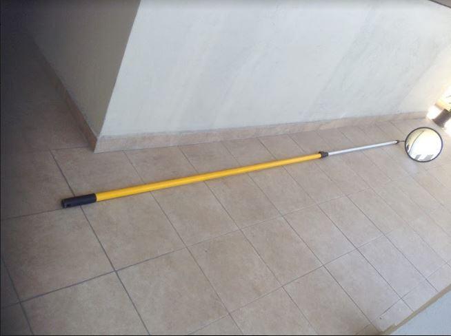 Baston Inspeccion Vehicular Espejo Convexo Extension