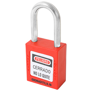 Candado Termoplastico de Bloqueo Dogotuls Rojo