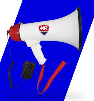 Megafono con Microfono y Sirena