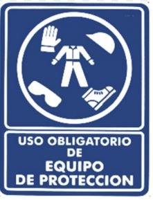 Letrero Uso Obligatorio Equipo de Proteccion