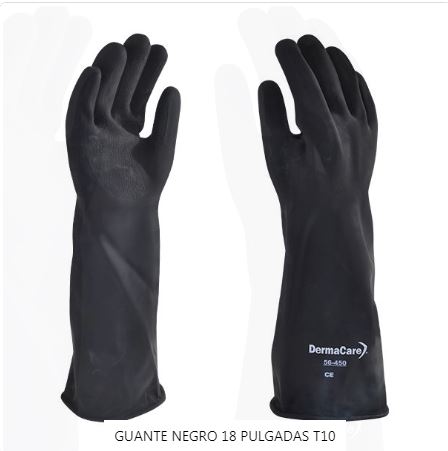 Guantes Latex Contra Acidos Largo 45 cm
