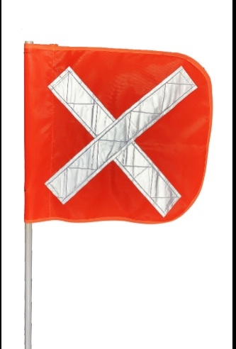 BANDERA MINERA NARANJA 3 MTS