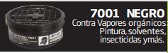 Cartucho Quimico Contra Vapores Organicos Amarillo Mod 7003