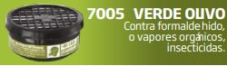 Cartucho Quimico Contra Vapores Organicos Verde Olivo Mod 7005