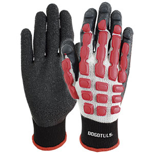 Guantes Latex Anti Impacto Dogotuls Negro