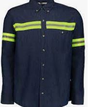 Camisa Casual Mezclilla 7.5 oz Reflejante